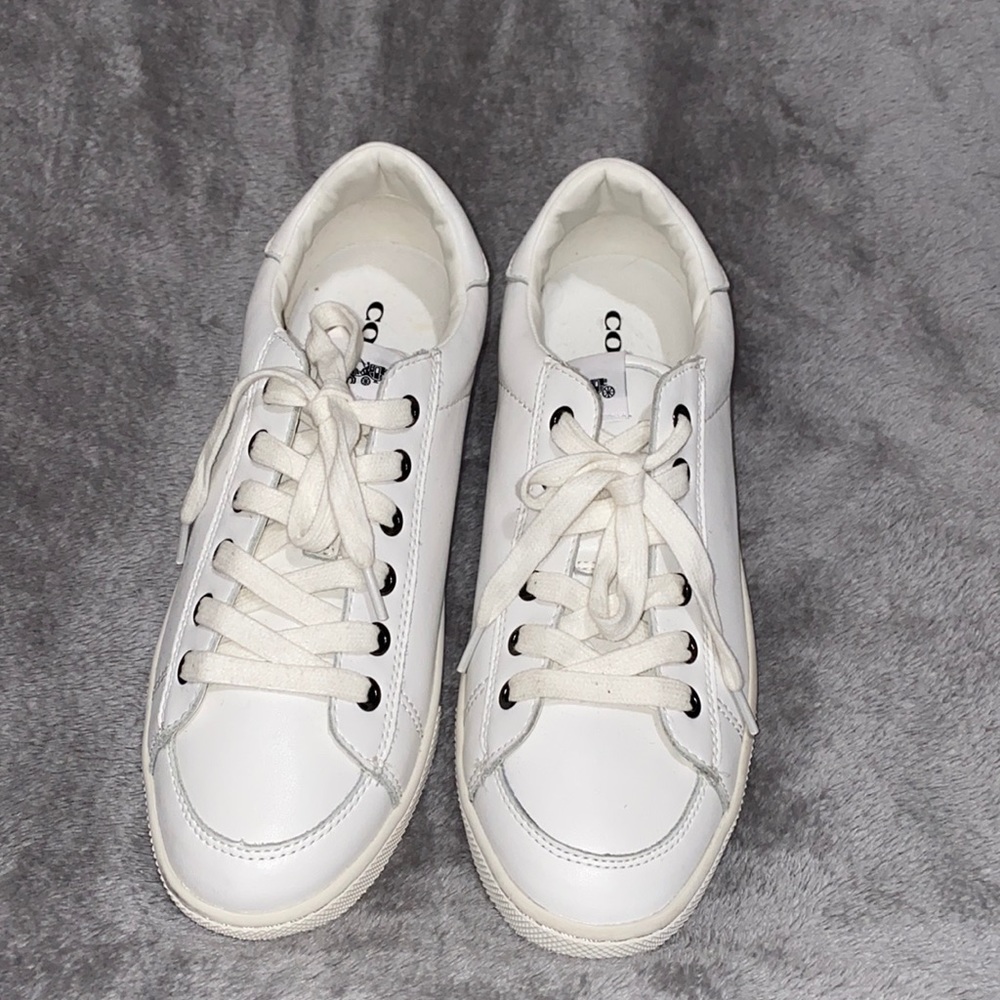Women’s Coach Leather Sneakers - Picture 2 of 5